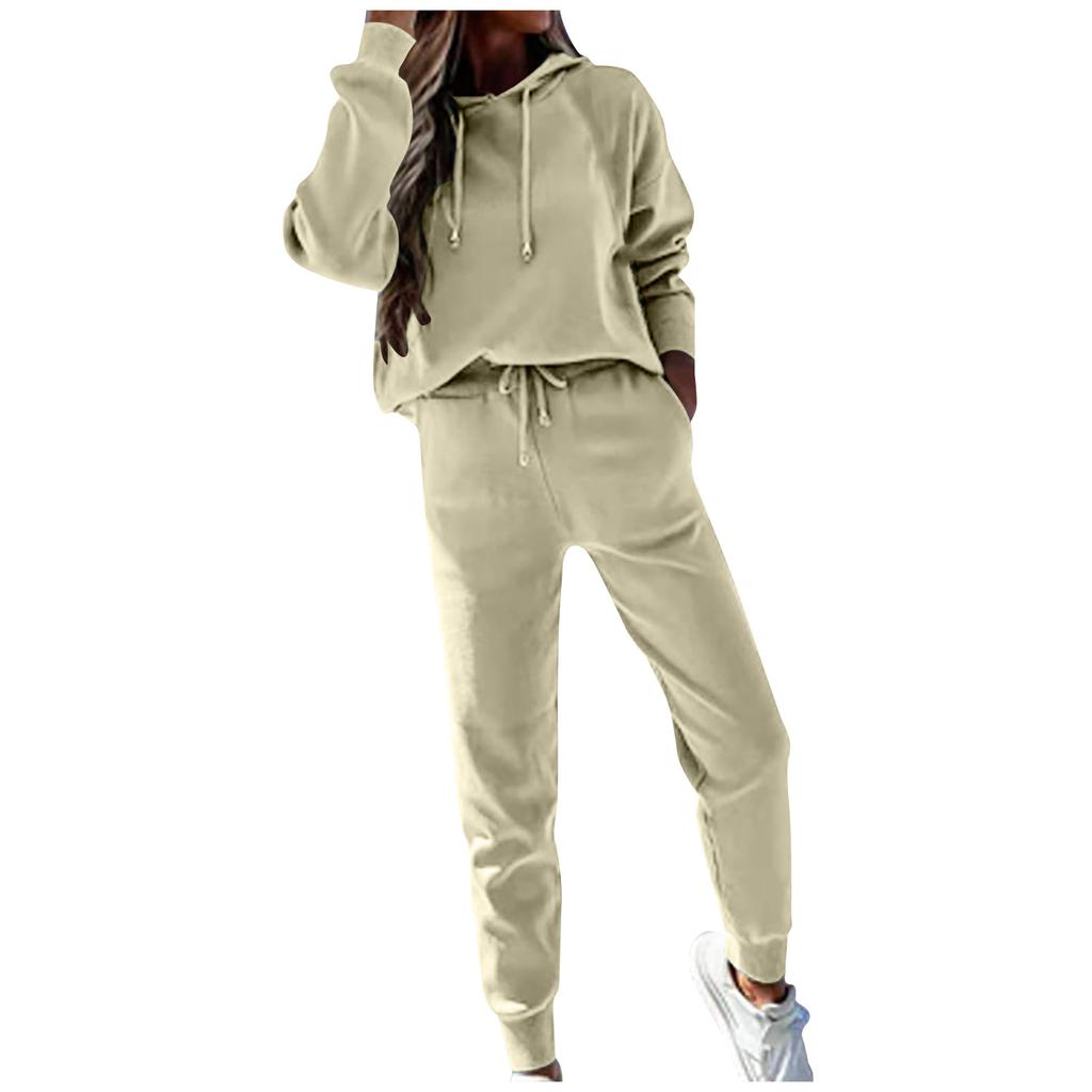 Женские флисовые худи, комплект из двух предметов, 2021, зимние толстовки, комплекты брюк, женские повседневные спортивные костюмы