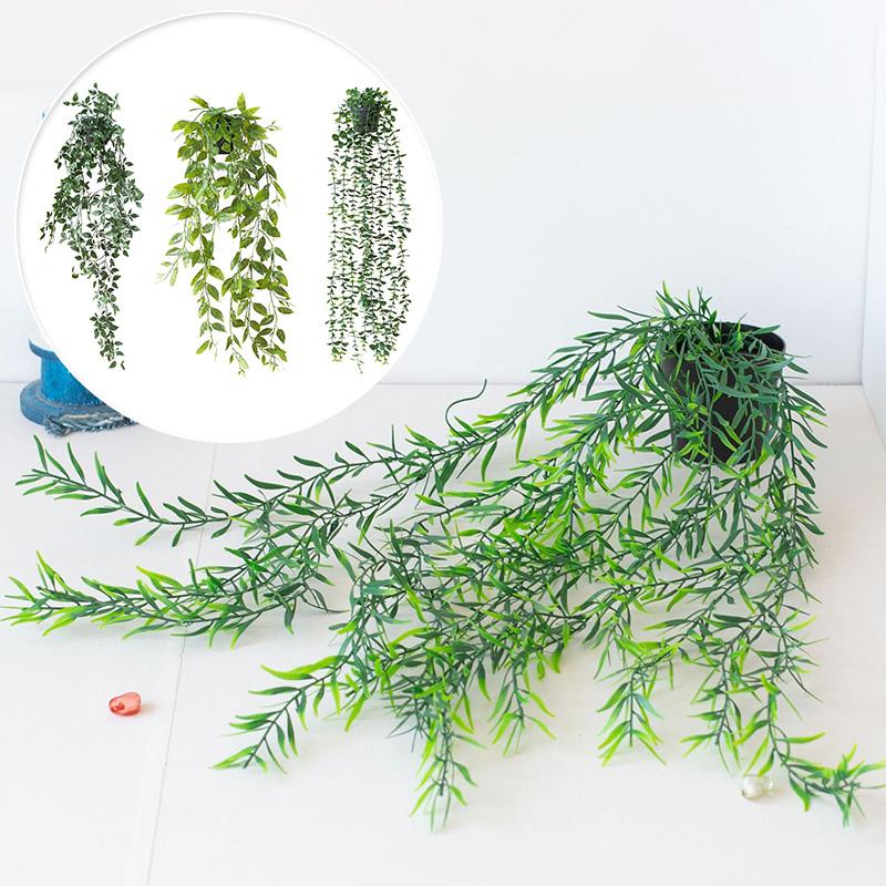 Имитация искусственных лоз, настенных украшений для дома и сада, ротангов, зеленых растений, зеленых листьев