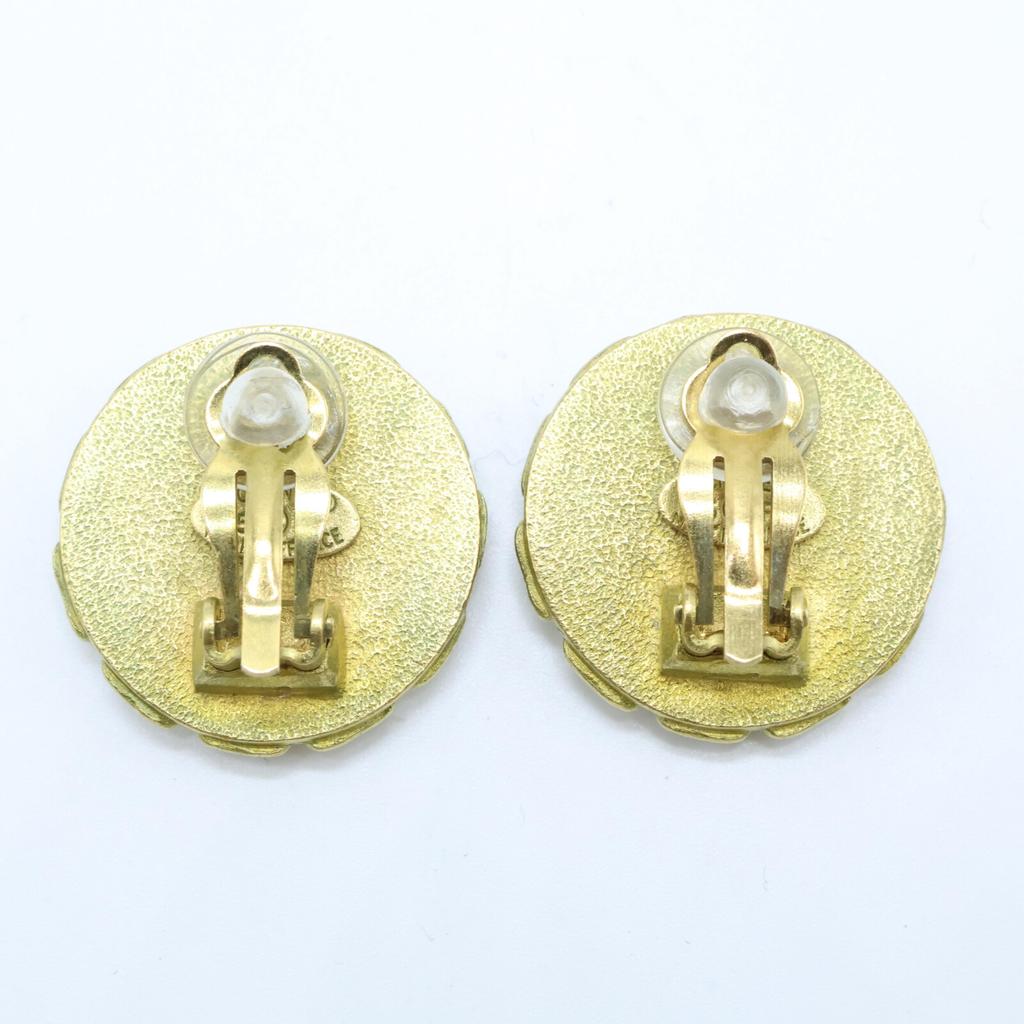 CHANEL Black 95 P Earring goldUsed