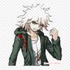 Danganronpa All Nagito Danganronpa 2 Goodbye Despair Nagito Print Sticker On Clothes DIY Thermal Stickers For T-Shirts Patch Iron On Transfer Patch