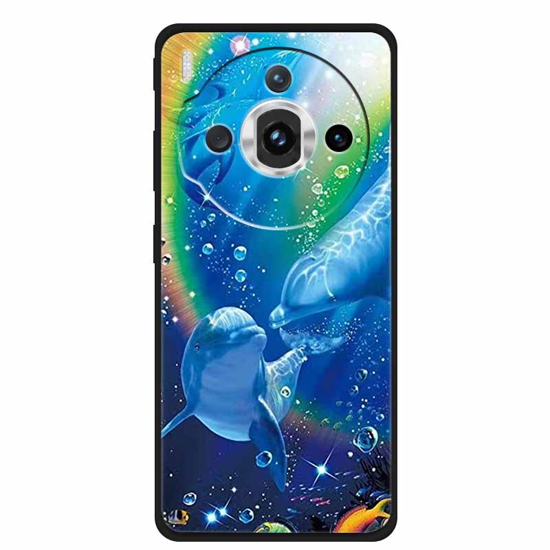 Для ZTE nubia Z60S Pro 6.78" Чехол ТПУ Мягкий Черный Силикон Расписной Милый Кот Звездный Чехол для Nubia Z60S Pro Роскошные Животные Funda