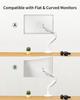 Кронштейн монитора Ergounion, совместимый с дюймами Грузоподъемность 15 кг Кронштейн дисплея, совместимый с VESA 75x75 мм 100x100 мм Регулировка кронштейна ПК Хранение проводов