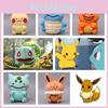Adorable Pokemon Plush Keychains Featuring Pikachu, Squirtle, Charmander, Bulbasaur And Eevee Perfect For Collectors!