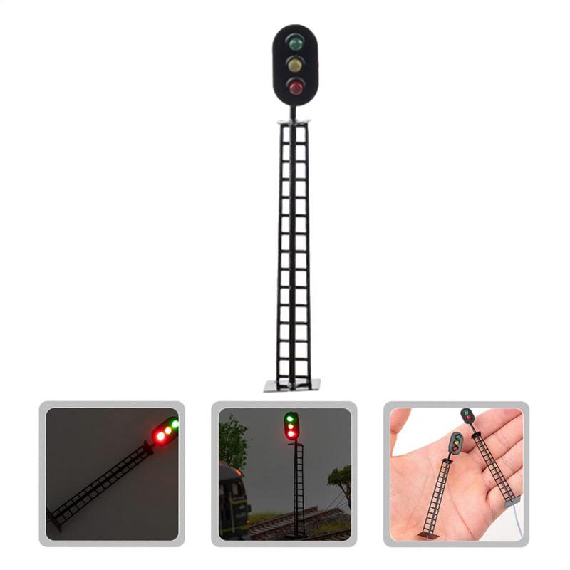 Traffic Light Toys for Kids Educational Simulation Signal Light Model Signal Light Toy Stop Light for Kids Hand-Built Scene