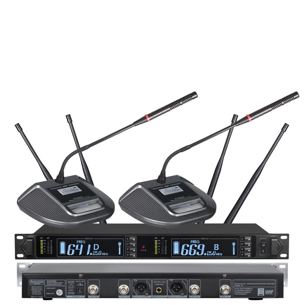 True Diversity One-to-Two Wireless Conference Microphone In Stock