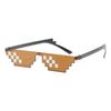 Fashion Sunglasses Women Mosaic Dimensional Animation Artifact Pixel Coding Funny Glass Women Men Cermin Mata