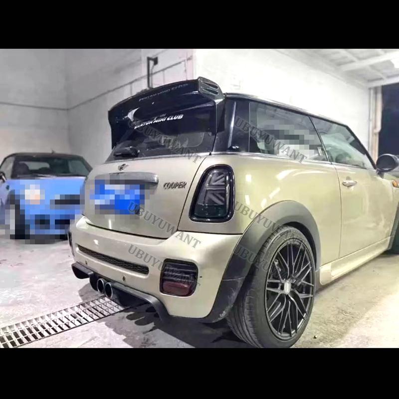 Углеродное волокно Для BMW Mini Cooper R50 R53 R56 Вер.2.11/2.12 Тип B Стиль JCW Заднее антикрыло Внешние комплекты кузова 06-13