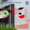 2в1 WiFi Tuya Smart Remote Control Outdoor Charger Security Sound Alarm Detector Sensor Farm Garden Solar Infrared Siren Solar