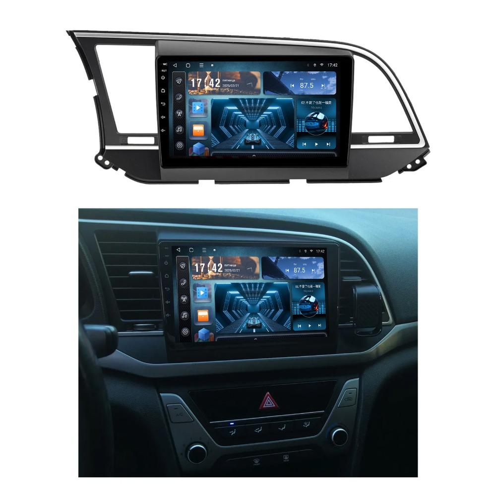 Для Hyundai Elantra 2016 - 2018 9-дюймовый IPS QLED экран WiFi+4G Bluetooth GPS DSP Android автомобильный радиоприемник мультимедийный проигрыватель