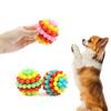 Красочный Многофункциональный Прочный Жевательный Мяч - Игрушка для Собак из Мягкой Резины для Интерактивной Игры, Чистки Коренных Зубов, Веселого Жевания,
