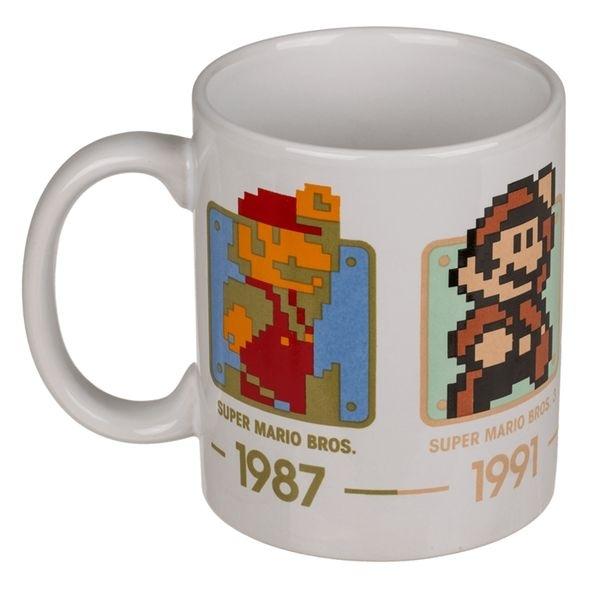 Кружка для видеоигр Super Mario с 1987 по 2006 год, оригинальная кружка для гиков