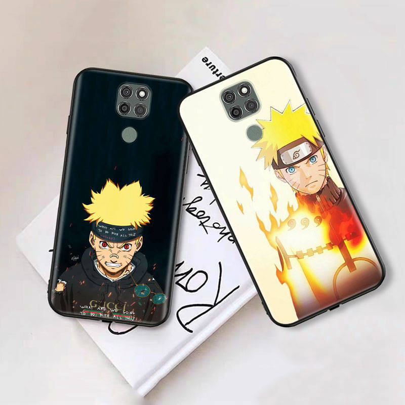 Черный чехол для Xiaomi Poco X6 X4 M5 M6 F5 F6 C65 C55 C50 C51 C40 Pro Redmi 14C A3X 13C 12C 11T 10A 9C Note 7 6 8A Plus W-72 Naruto
