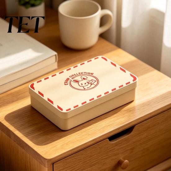 Clicky Desk Toy 3D Printed Stamp Box Clicker, Stress Relief Retro Finger Handheld Fidget Clicker Rabbit Pattern for Adults and Kids Anxiety Toys