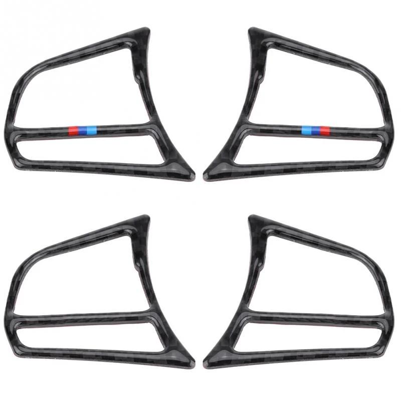 Интерьер кнопки на руль из углеродного волокна, наклейки, накладка, Стайлинг автомобиля для BMW F30 F31 F34 F45 F32 F33 F36 F22