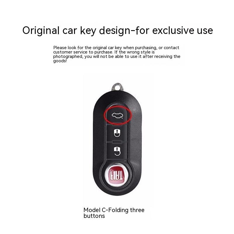 Applicable Fiat500Key Cover BoyueBravoIveco Ousheng Car Key Protection Cover