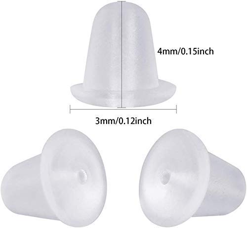 Серьги VEYLIN Набор из 500 силиконовых прозрачных сережек Силиконовые не будут DIY Захваты, Аксессуары, Захваты, Незаметные, Осень,