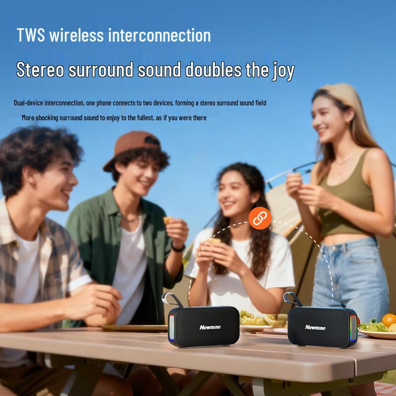 Newmine Portable Bluetooth Speaker CN plug (adapter included)