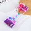 Double Color Oil Leak Hourglass Toys Liquid Timer Dynamic Oil Drop Beautiful Waist Crafts Ornaments Home Decoration Gifts