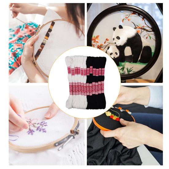 24 мотка нитки для вышивки крестом, красочные нитки для вышивания, нитки для рукоделия, вышивания, домашний швейный магазин