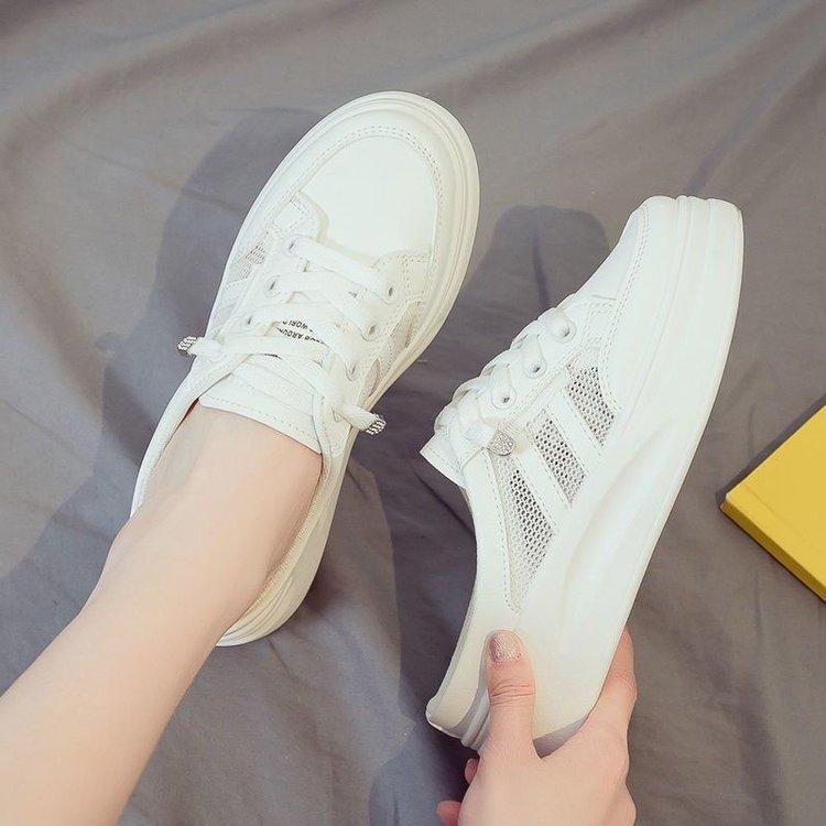 Fashion Thick-Soled Platform Shoes for Women, Breathable Mesh Shoes, Designer Sneakers, Fashion, New, 2024
