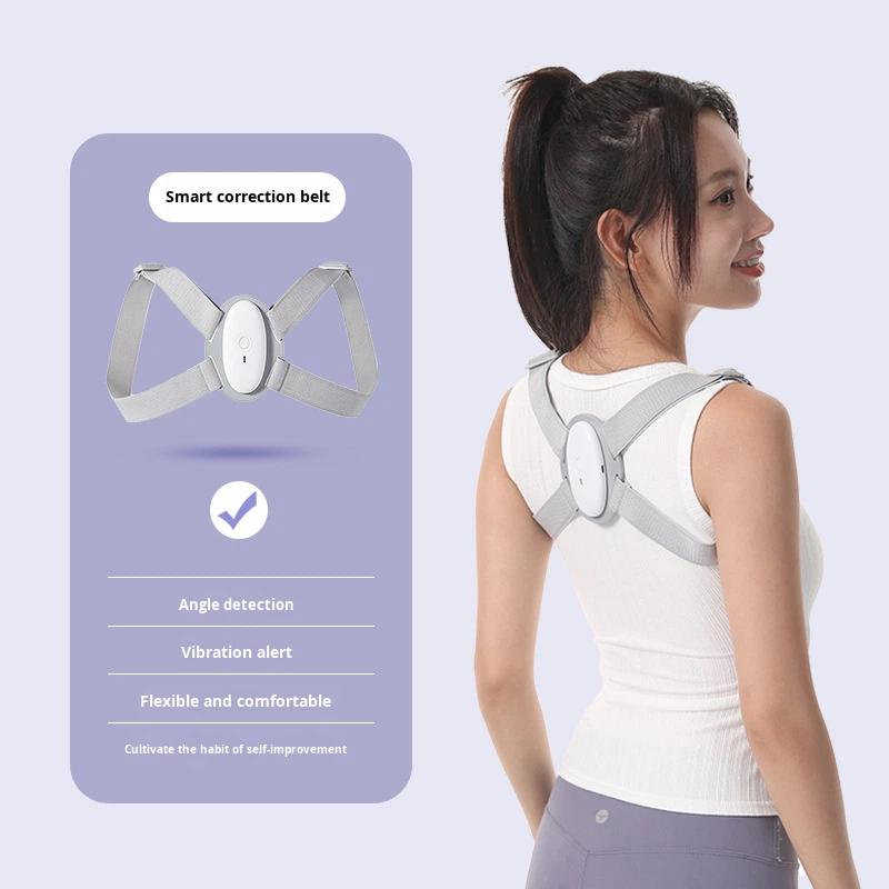 Smart Vibration Reminder Posture Correction Band Open Shoulder Invisible Design Prevents Neck Forward Tilt Straightens Back