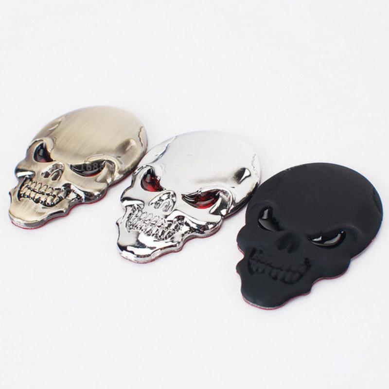 3D металлические наклейки с черепом для мотоцикла, логотип, эмблема, значок, Стайлинг автомобиля для универсальных автомобилей, мотоциклов, декоративные аксессуары 2020