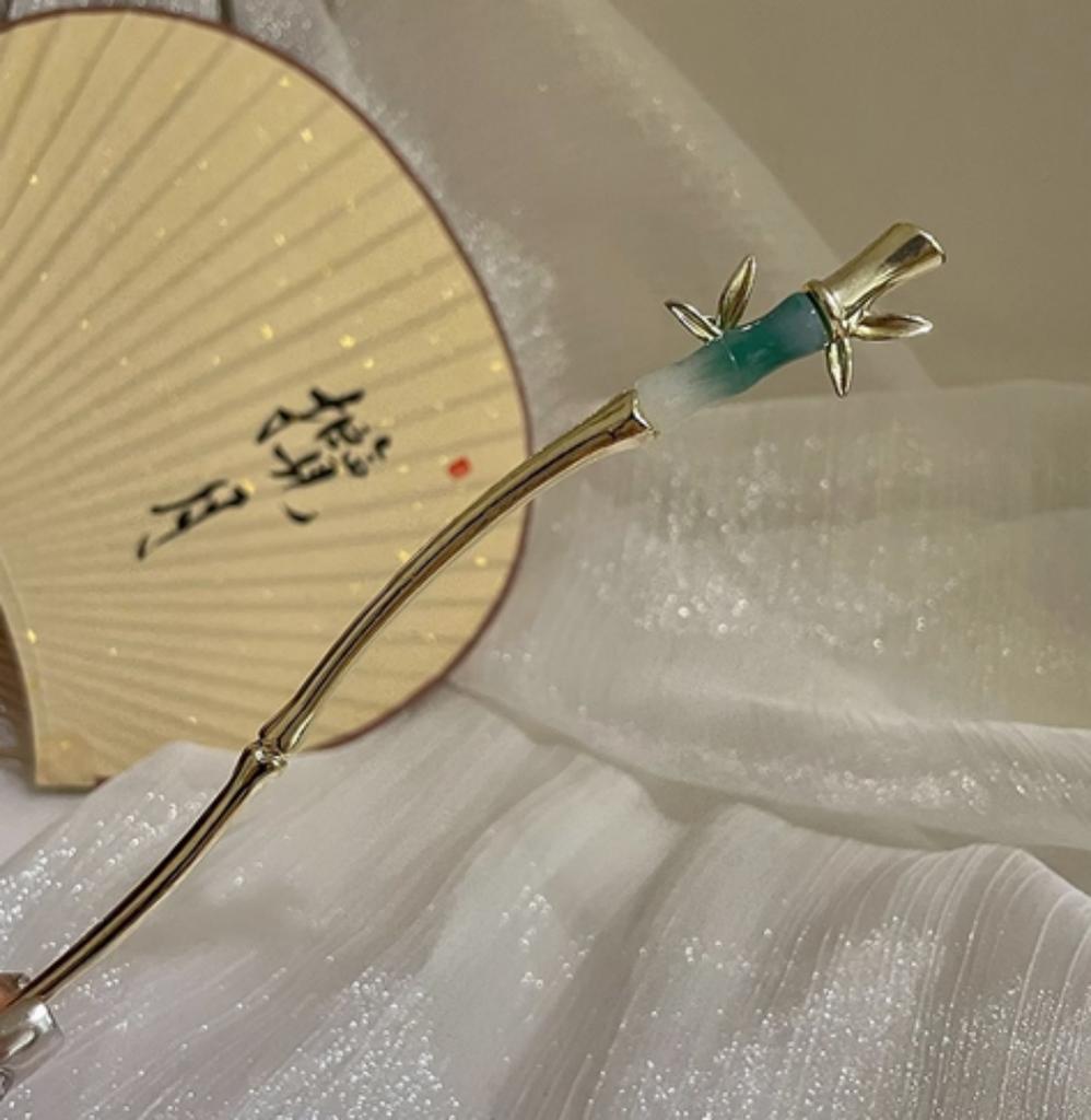 Elegant Chinese Style Hair Accessories Vintage Spring Flower Element Hairpins Light Luxury Tassel Hair Stick For Women Girls