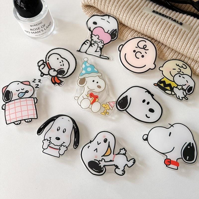 Cute Comic Snoopy peanut Charlie holder Phone case For iPhone 15 16 14 13 12 11 Funny Cartoon Snoopy Phone Universal Bracket
