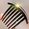 Elegent Headwear Teeth Hair Clip Pearl Hair Combs Sequins Hair Bun Maker Hairpins Headpieces