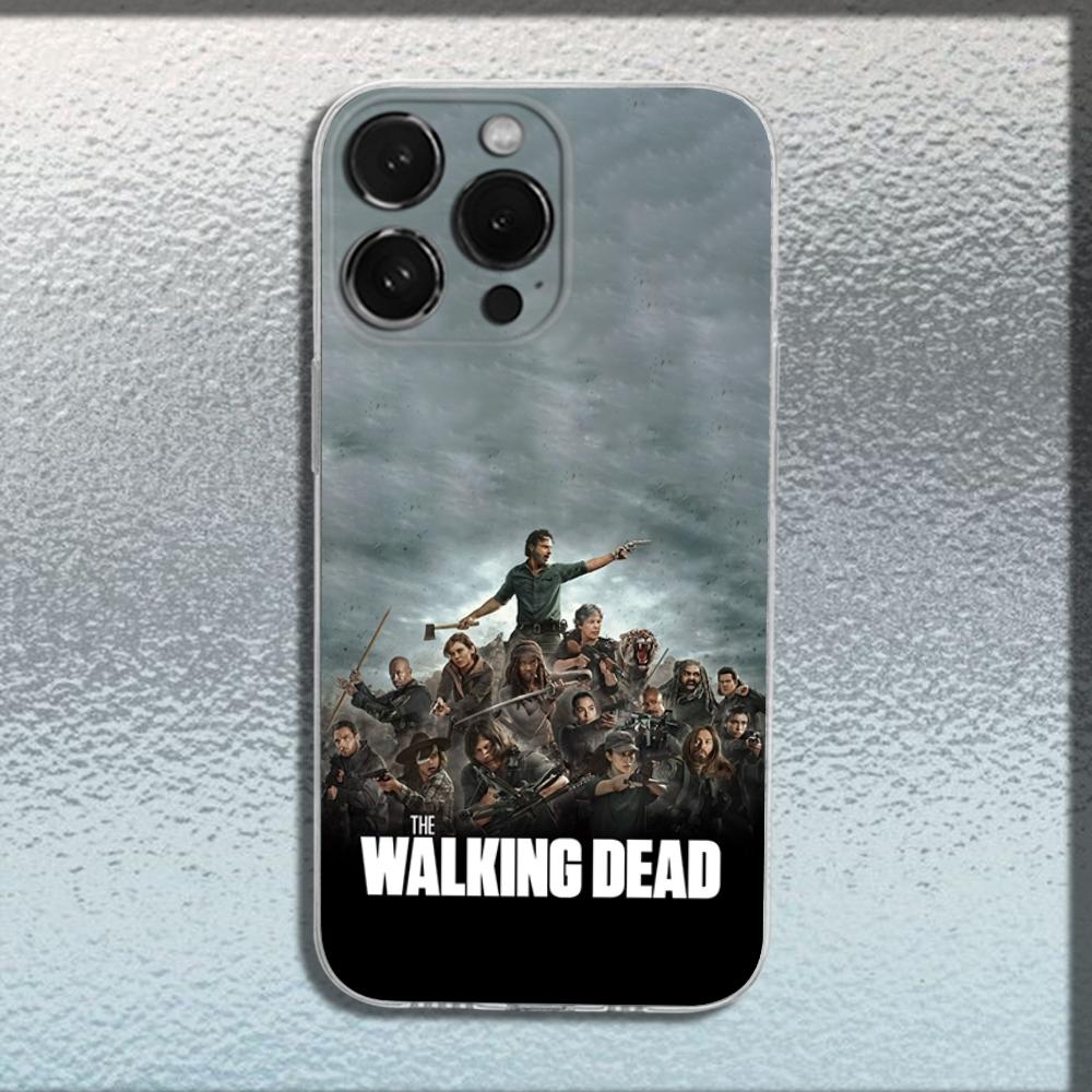 TWD T-The Walking Dead Phone Case For iPhone 16,15,14,13,12,11 Plus,Pro,Max,XR,XS,X,Plus,SE,Mini Transparent Soft Cover