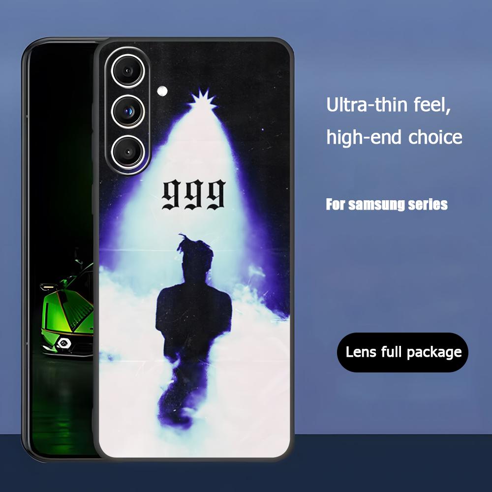 Популярный чехол для телефона с альбомом Juice WRLD для Samsung Galaxy S25 S24 S23 S22 S21 S20 Plus Ultra Note20 Мягкий черный
