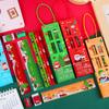6Pcs/5Pcs Stationery Christmas Stationery Set Sharpener Study Stationery Set Gift