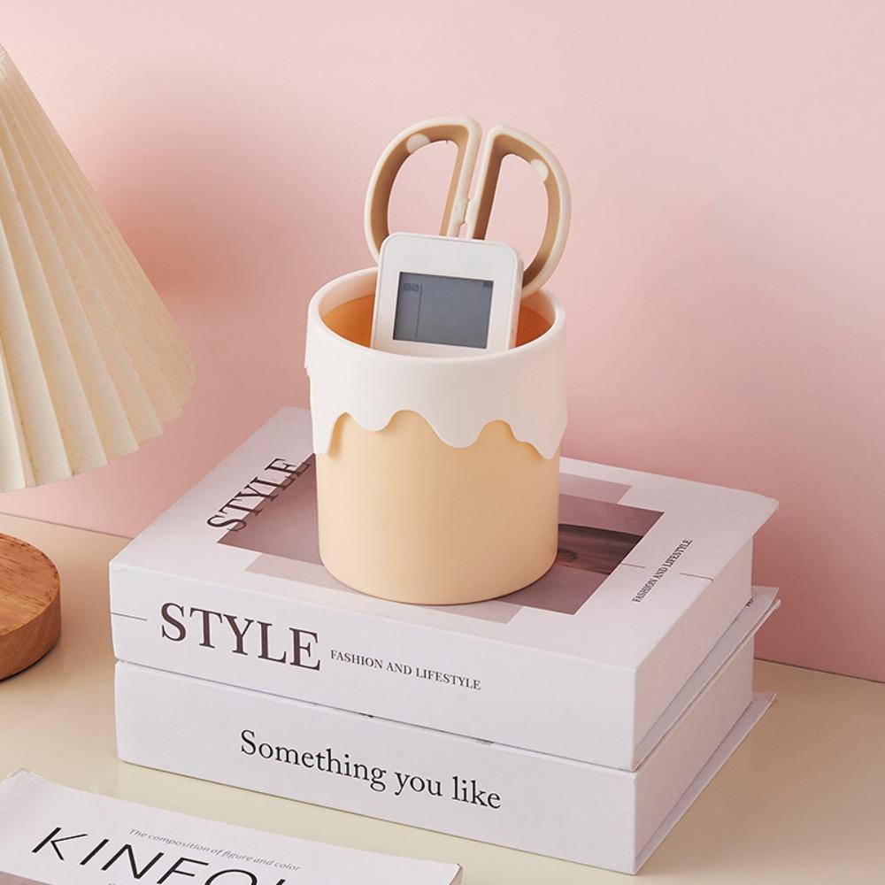 Plastic Pencil Storage Box Interesting Stationery Organizer Snail Pen Holder Desktop Decor