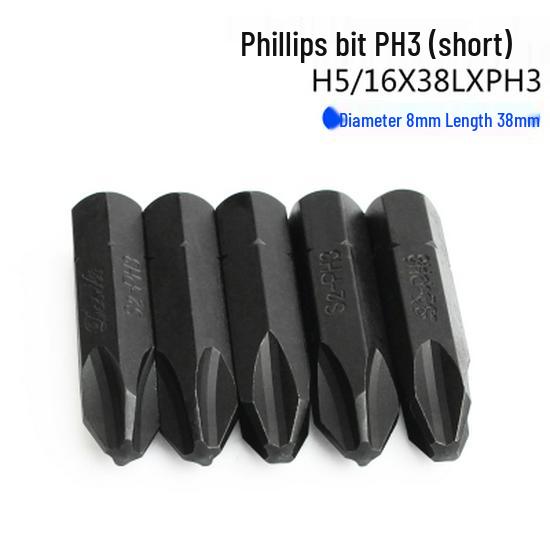 Ударная отвертка и биты Phillips – Магнитные, износостойкие, из хромованадиевой стали