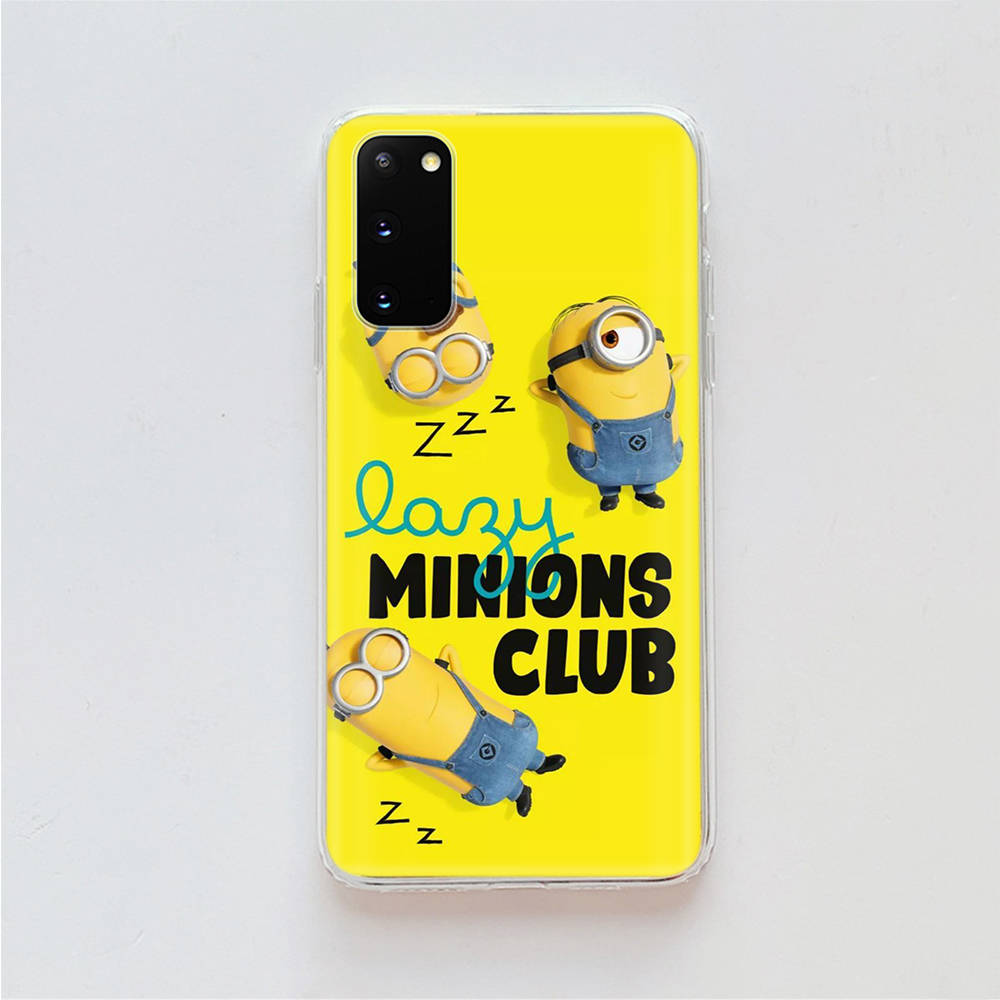 AM28 Миньоны Прозрачный чехол для Samsung A04 A14 A23 A34 A54 M23 M33 M52 M53 Realme 10 9 C30S C35 C55 VIVO Y02 Y21 Y33S Y51 X80 V25 Чехол