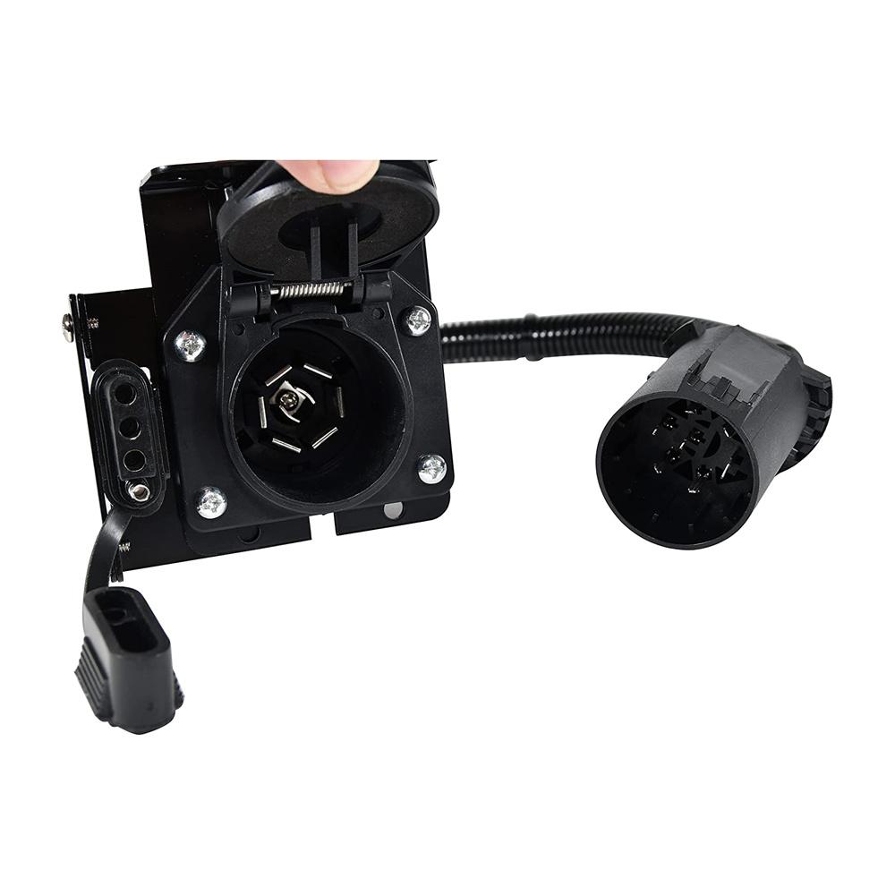 7-way Trailer Harness 4-way Flat Plug Socket Kit For Chevy Silverado 1500 2500