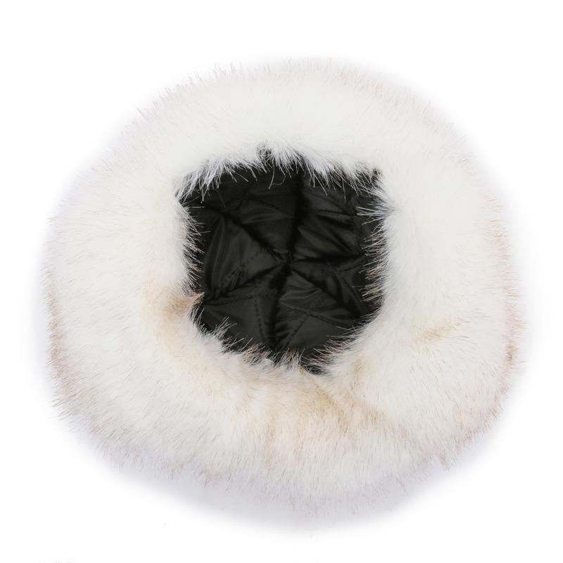 Winter Imitation Fur Women's Thickened Warm Hat High Imitation Fox Hair Ear Protection Cold Hat Fleece Thickened Hat