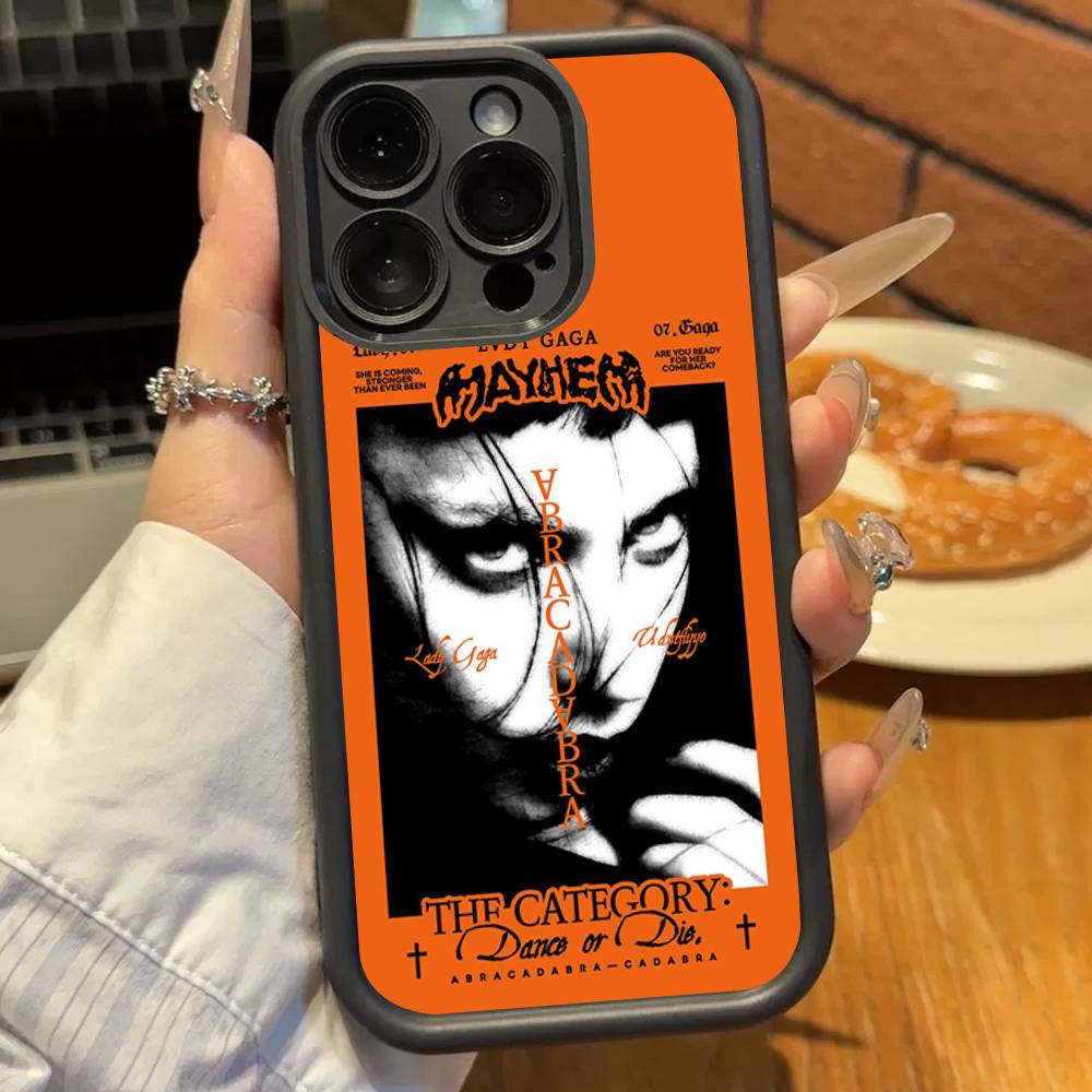 Певица Л-Леди Гага Mayhem Силиконовый Чехол для Телефона Для iPhone 17 Air 17 16 15 14 13 12 11 Plus Pro Max Ударопрочный Мягкий Чехол