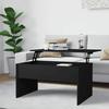 VidaXL Coffee Table Black 80x50.5x41.5 Cm Engineered Wood 809639