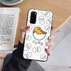 AH37 Lazy Egg Gudetama черный чехол для Samsung Note 20 Lite S24 Ultra S23 S22 A05 A06 A11 A71 A15 A16 A13 A24 A25 A33 A52 A53 M55 M35 мягкий чехол