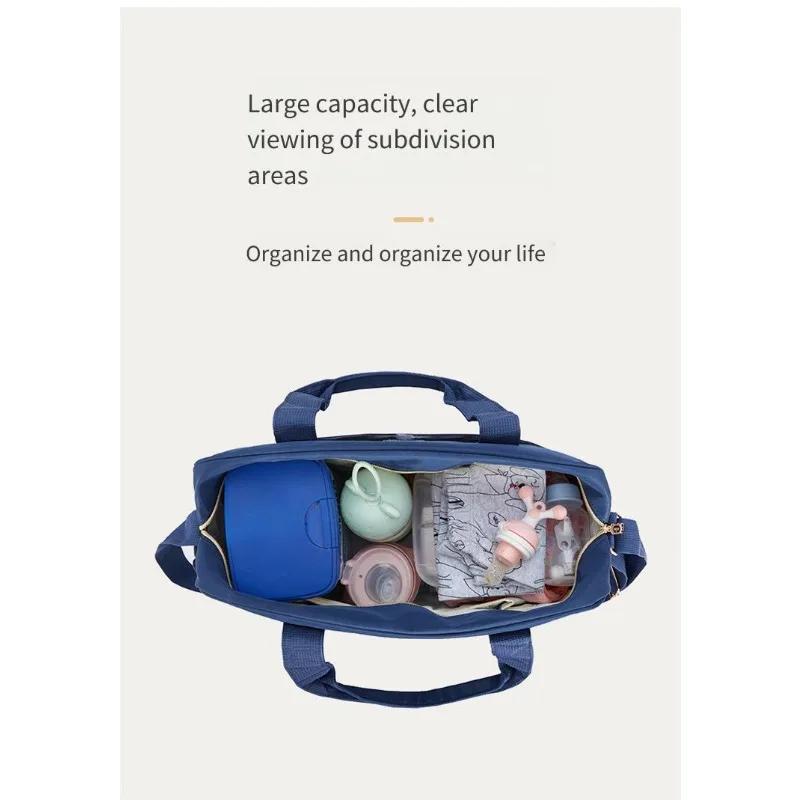 Lightweight Waterproof Baby Diaper Bag – Multi-functional Mummy Bag with Large Capacity Ideal for Travel & Daily Mother-Baby Use