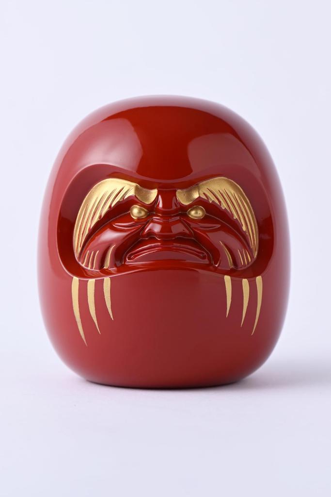 Красная фигурка Дарума Gingado от Engaku Takaoka Copperware Daishi, (Дарума РЕ)