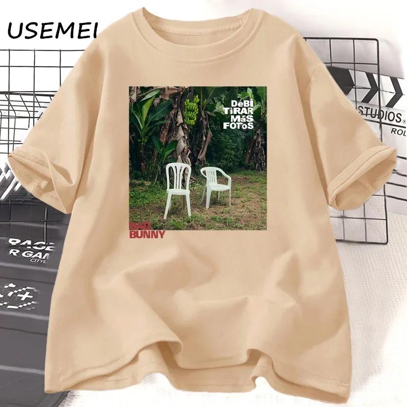 Bad Bunny Debi Tirar Mas Fotos Album Tshirt Cotton Short Sleeve O Neck Tshirt Unisex Streetwear Bad Bunny Merch Tees Clothes