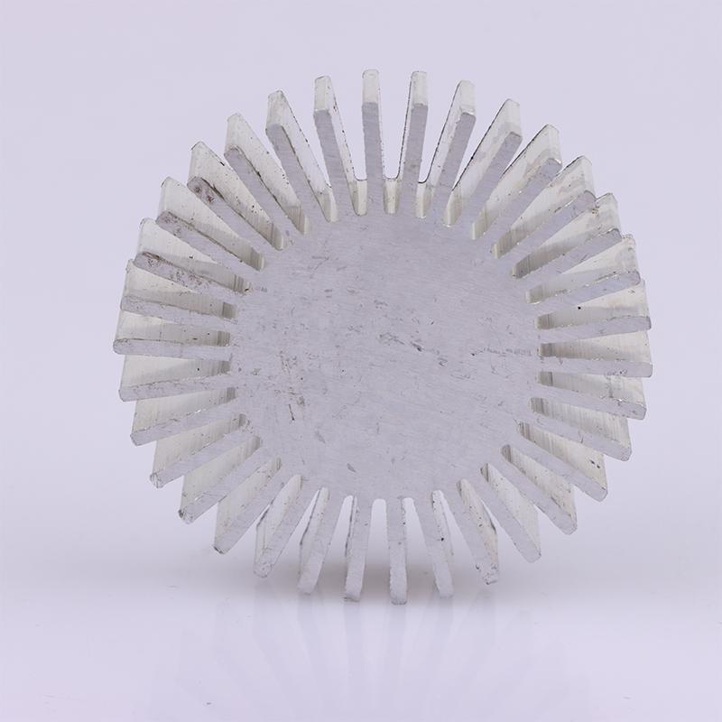 Радиатор Cob, диаметр 50 мм, 3 ~ 7 Вт, высокая мощность, светодиодный радиатор, твердый радиатор подсолнечника, круглый алюминиевый сплав