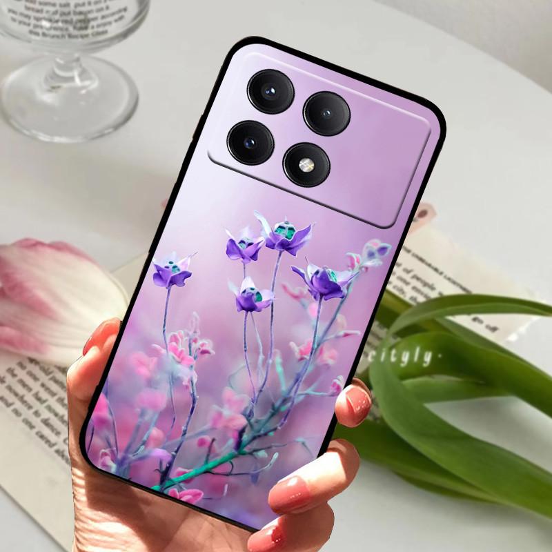 Чехол для POCO X6 Pro 5G Чехол POCOX6 Ударопрочный Мягкий ТПУ Силиконовый Чехол для Телефона Для Xiaomi POCO X6 Pro 5G Capa Мультяшный Матовый Бампер