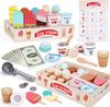 Pretend Play Ice Cream Educational Wooden Ice Cream Kindergarten Entrance Present Set, Toy, Boy, Girl, Toy, Toy, Shop, Parent-child Play, Child,
