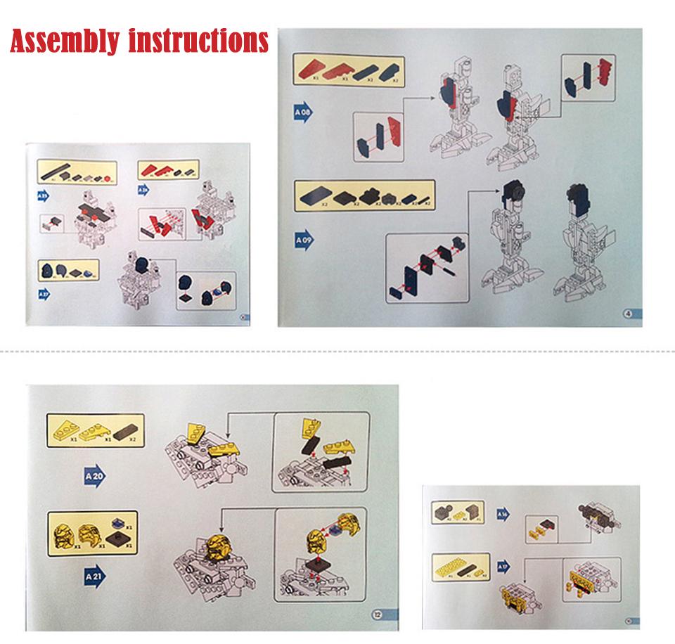 Robot Bricks City Building Blocks Sets Starwars Creator Kids Gifts Educational Toys