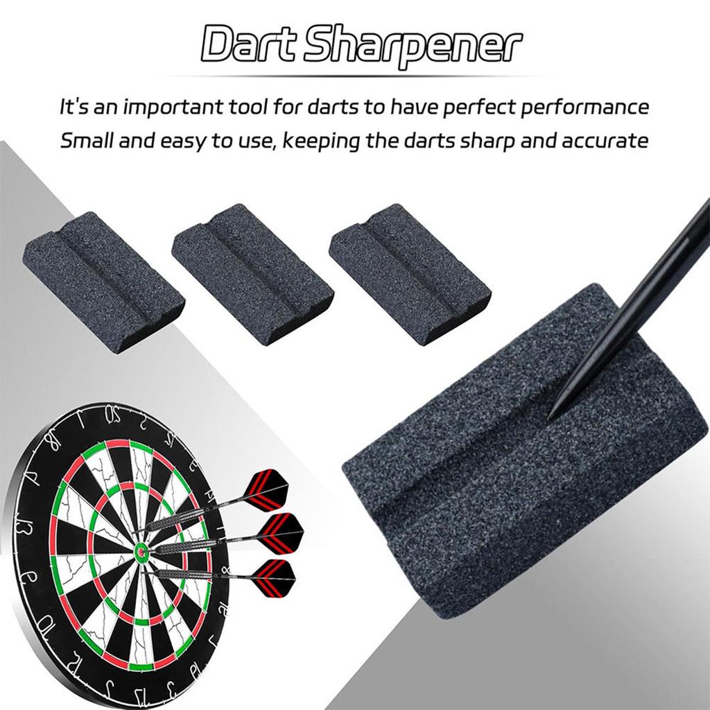 V Shaped Dart Point Sharpener Dart Sharpening Sand Stones Stick Rod Sharpener Dart Grinding Stone Darts Accessories