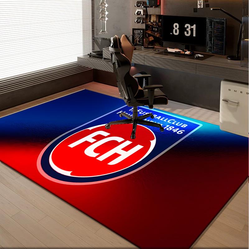 1PC rug Heidenheim Crest Carpet, Chair Rug,Area Rug for Office Bedroom living rooms bedroom, Doormat decor Christmas fan gifts