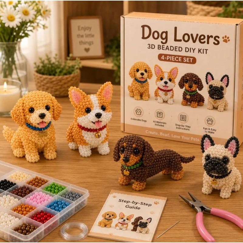 Набор для бисероплетения 3D DIY Животные Набор для рукоделия из бисера для детей и взрослых Снятие стресса Терапевтическая ручная игрушка Творческое хобби Принадлежности для бисероплетения